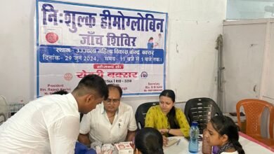 Photo of 65 छात्र-छात्राओं की मुफ्त जांच कर… दी गयी दवा …