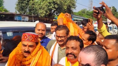 Photo of नगर विकास मंत्री जीवेश मिश्रा का ऐतिहासिक स्वागत