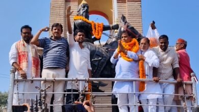Photo of राजपुर से एनडीए प्रत्याशी बने संतोष निराला का बक्सर में हुआ भव्य स्वागत